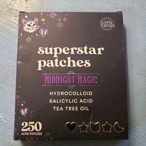 LivaClean Superstar Patches Midnight Magic Acne Patches 250 CT Hydrocolloid Acid